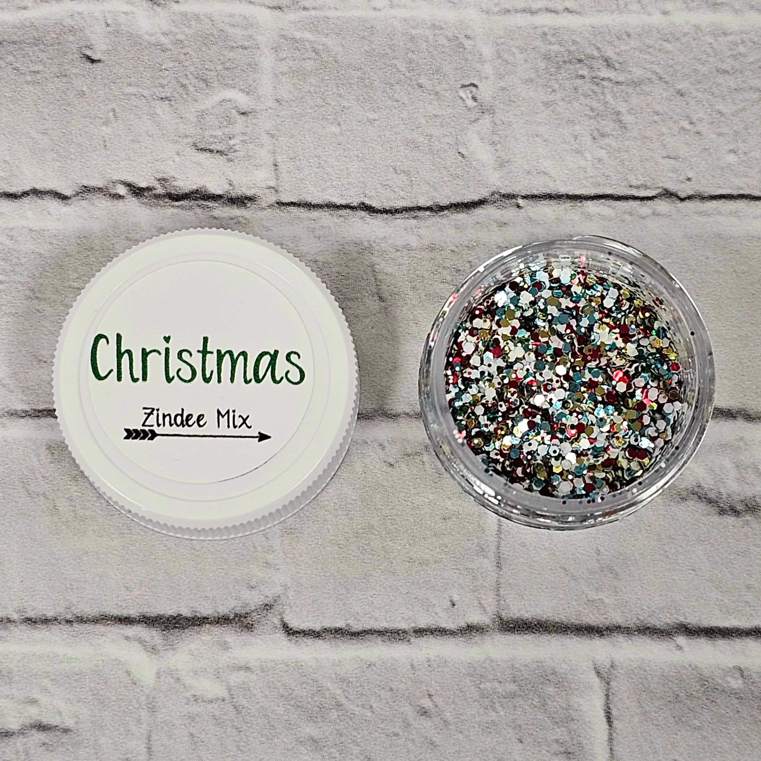 Christmas Polyester Glitter (SAMPLE SIZE) ZINDEE MIX