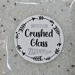 Crushed Glass Clear/White