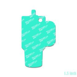 Alternative view of Tumbler With Handle Acrylic Blank- Sticker- UV DTF (1.5 inch)