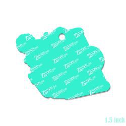 Alternative view of Cheerleader Tag Acrylic Blank- Sticker- UV DTF (1.5 inch)