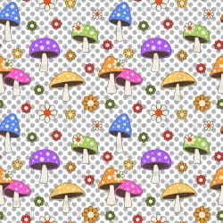 Dotted Mushrooms (digital paper)