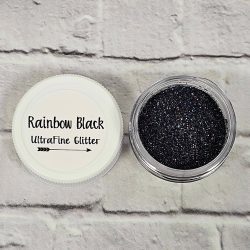 Rainbow Black Ultrafine Polyester Glitter (SAMPLE SIZE)