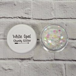 White Opal Chunky Polyester Glitter (SAMPLE SIZE)