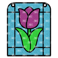 Alternative view of Tulip Resin Art Outline