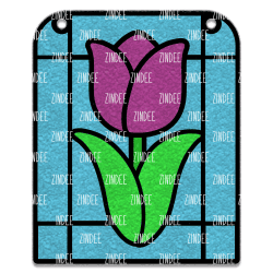 Alternative view of Tulip Resin Art Outline