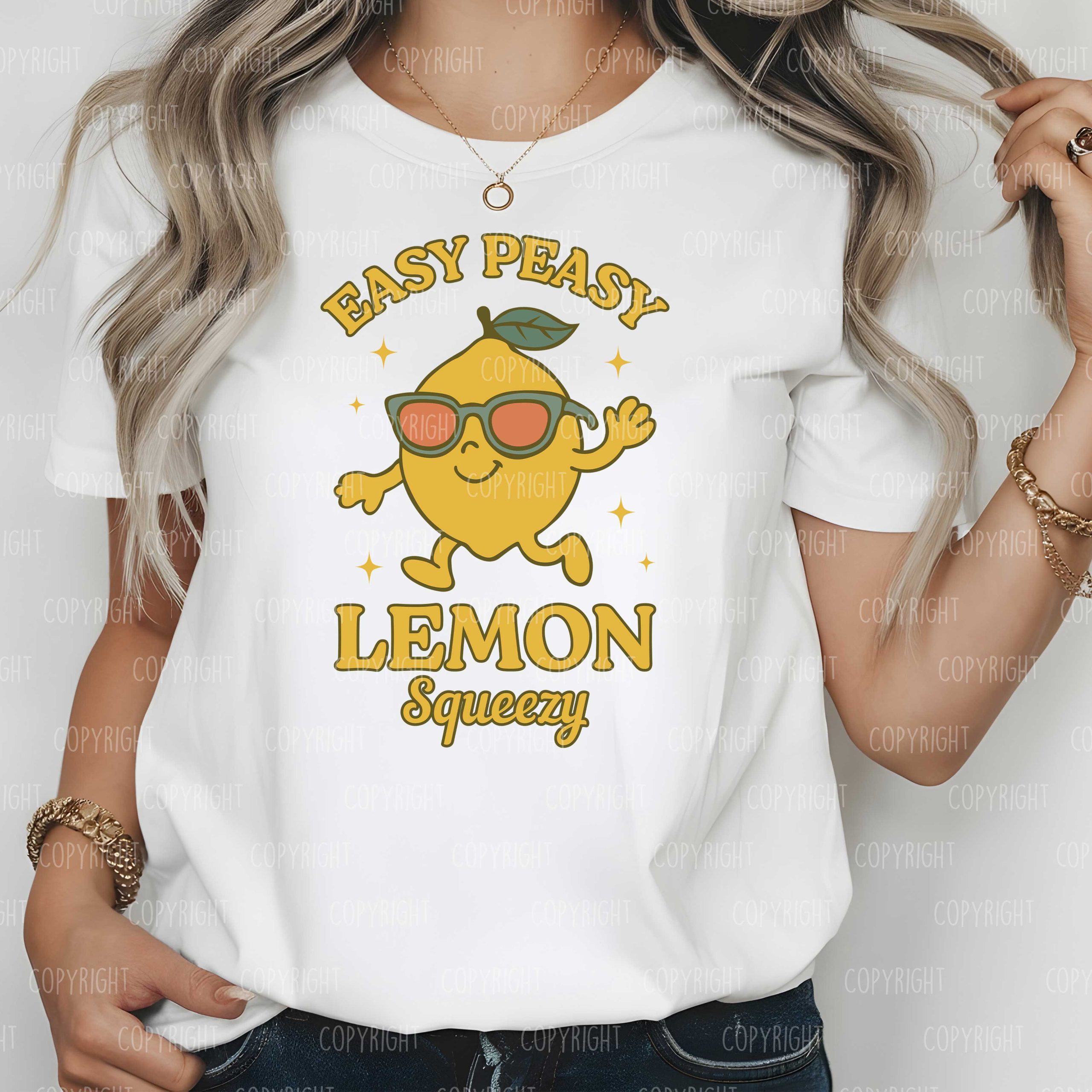 Easy Peasy Lemon Squeezy DTF Transfer