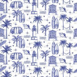 Surfs Up Sketch seamless (vinyl)