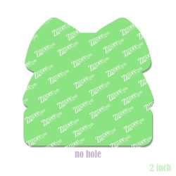 Alternative view of All Star Cheer Tag Acrylic Blank- Sticker- UV DTF (2 inch) NO HOLE