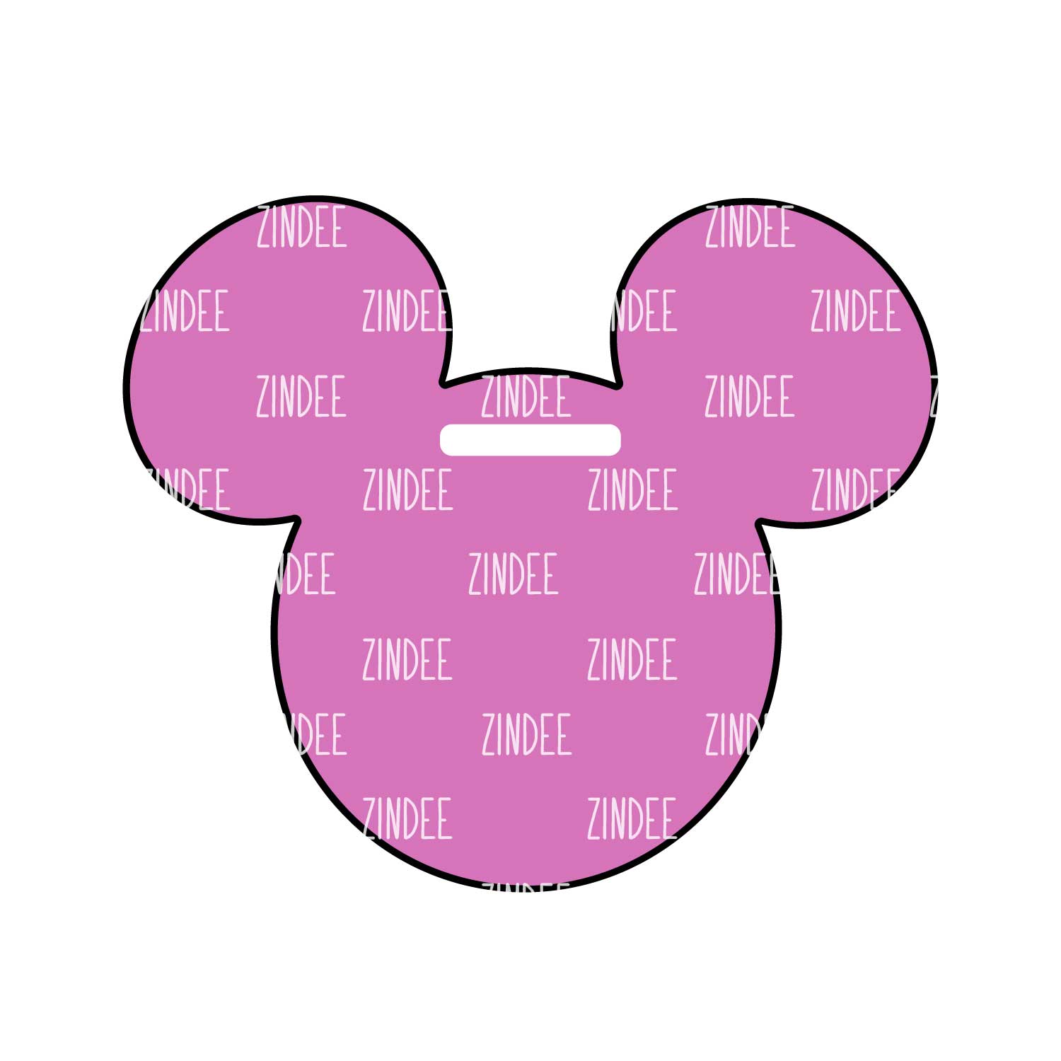 Mouse Luggage Tag Acrylic Blank- Sticker- UV DTF (3 inch)