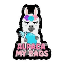 Alternative view of Alpaca My Bags Acrylic Blank- Sticker- UV DTF (2 inch) NO HOLE