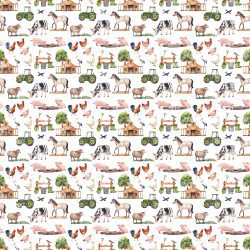 Barnyard Watercolor seamless (vinyl)