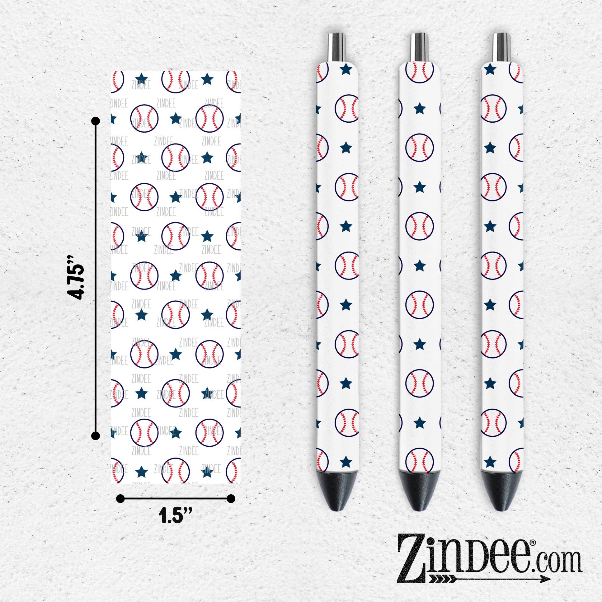 Baseball Stars VINYL Pen Wrap