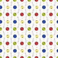 Bowling Balls And Pins seamless (vinyl)