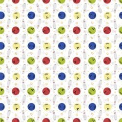 Bowling Balls And Pins seamless (vinyl)