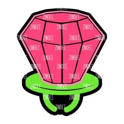 Candy Ring – Acrylic Keychain Blank (2.5") | Optional Sticker or UV DTF