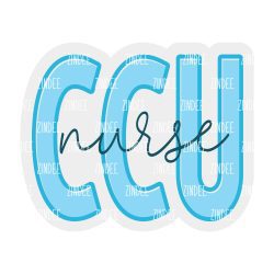 CCU Nurse Acrylic Blank- Sticker- UV DTF (1.5 inch)