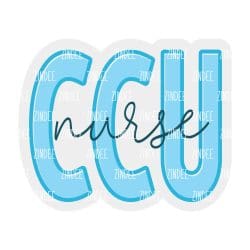 CCU Nurse – Acrylic Badge Reel Blank (2") No Hole | Optional Sticker or UV DTF
