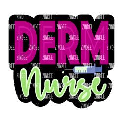 Alternative view of Derm Nurse Acrylic Blank- Sticker- UV DTF (2 inch) NO HOLE