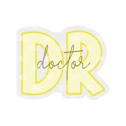 Doctor – Acrylic Keychain Blank (2.5") | Optional Sticker or UV DTF