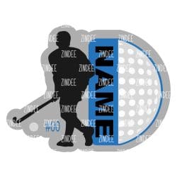 Field Hockey (BOY) – Acrylic Keychain Blank (3") | Optional Sticker or UV DTF