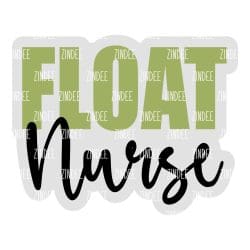 Alternative view of Float Nurse Acrylic Blank- Sticker- UV DTF (3 inch)