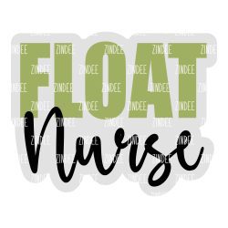 Alternative view of Float Nurse Acrylic Blank- Sticker- UV DTF (2 inch) NO HOLE