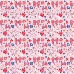 Fourth of July Bows seamless (vinyl)