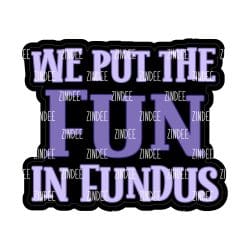 Fun In Fundus – Mini Acrylic Charm Blank (1.5") | Optional Sticker or UV DTF