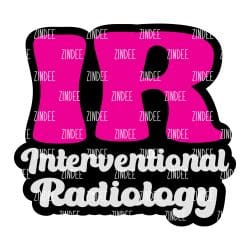IR Interventional Radiology – Acrylic Badge Reel Blank (2") No Hole | Optional Sticker or UV DTF