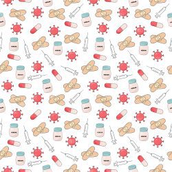 Medical Collage seamless (vinyl)