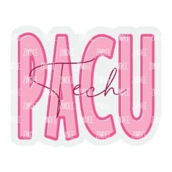 PACU Tech – Acrylic Badge Reel Blank (2") No Hole | Optional Sticker or UV DTF