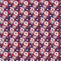 Patriotic Flowers seamless (vinyl)