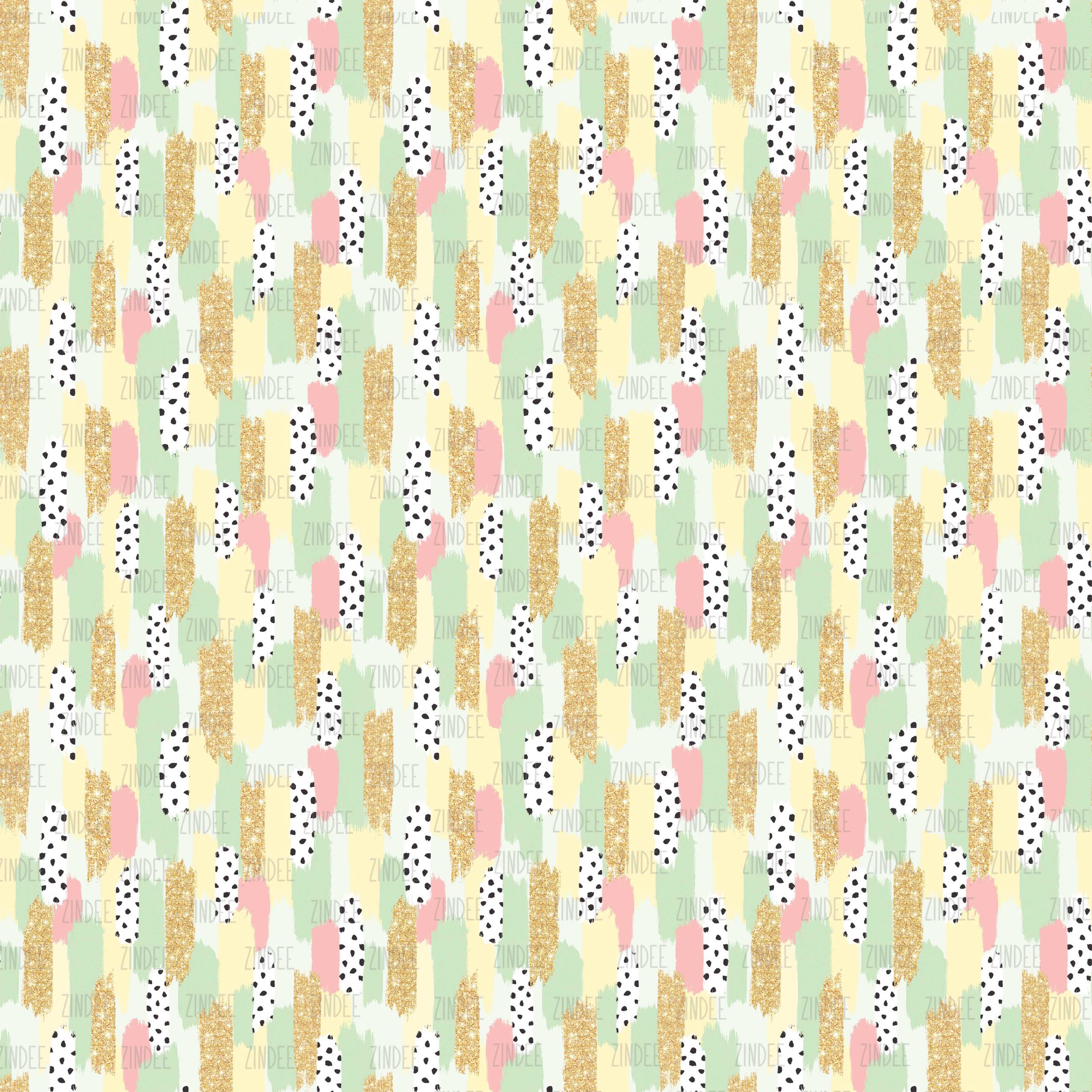 Peach Dots Brush Strokes seamless (vinyl)