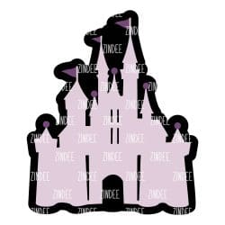 Princess Castle – Acrylic Keychain Blank (3") | Optional Sticker or UV DTF