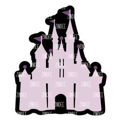 Princess Castle Acrylic Blank- Sticker- UV DTF (2 inch) NO HOLE
