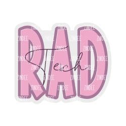 RAD Tech – Mini Acrylic Charm Blank (1.5") | Optional Sticker or UV DTF