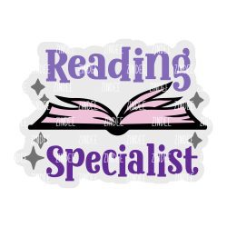Alternative view of Reading Specialist Acrylic Blank- Sticker- UV DTF (2 inch) NO HOLE