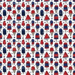 Red White Blue Treats seamless (vinyl)