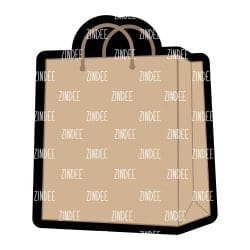 Shopping Bag – Acrylic Badge Reel Blank (2") No Hole | Optional Sticker or UV DTF
