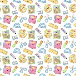 Stationery Collage seamless (vinyl)
