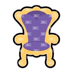 Throne Acrylic Blank- Sticker- UV DTF (2 inch) NO HOLE