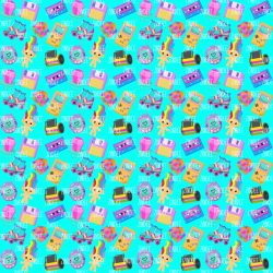 90's Nostalgia Blue seamless (vinyl)