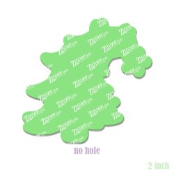 Alternative view of Bent Christmas Tree Acrylic Blank- Sticker- UV DTF (2 inch) NO HOLE