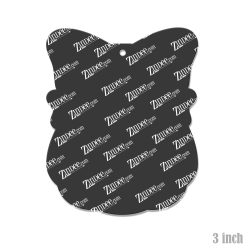 Alternative view of Big Bow Ghost Acrylic Blank- Sticker- UV DTF (3 inch)