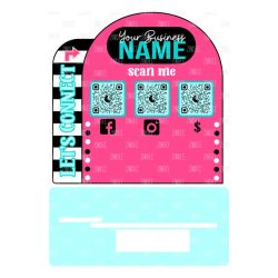 Alternative view of Business Sign - Scan Me Display