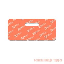 Simple Badge Topper (Vertical) (lightweight acrylic)