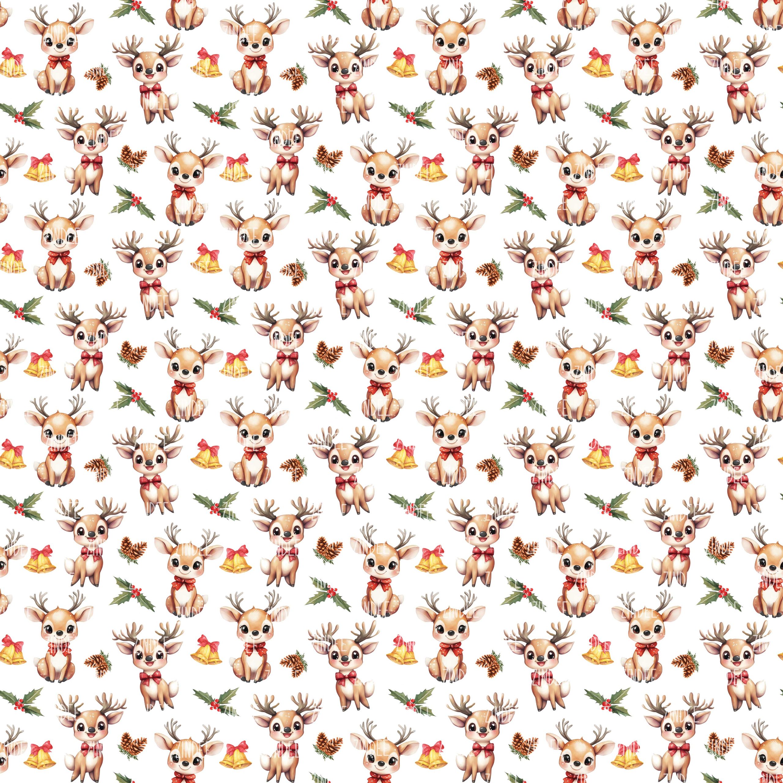 Baby Reindeer Christmas seamless (vinyl)