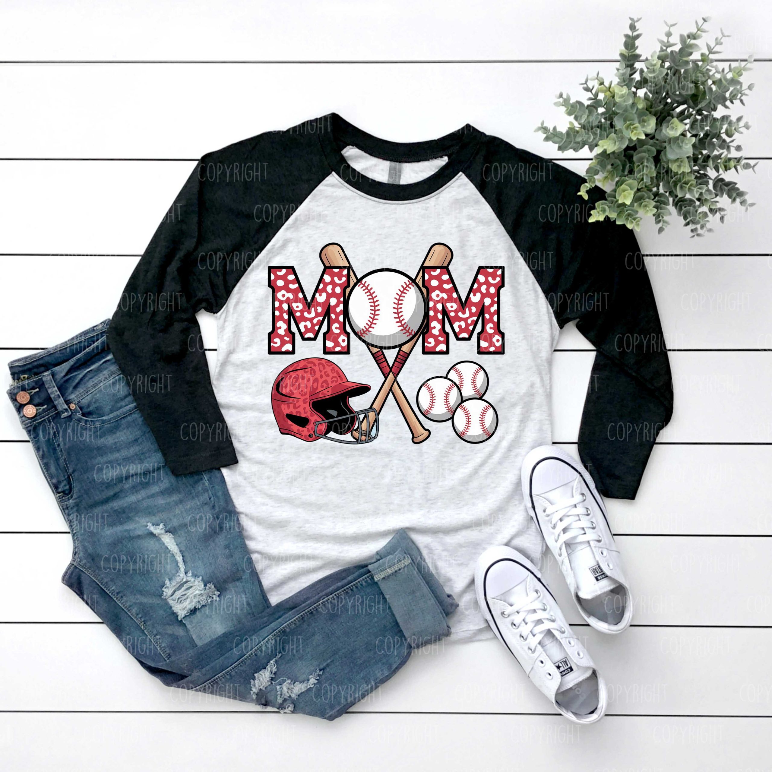 Baseball Mom Bats DTF Transfer
