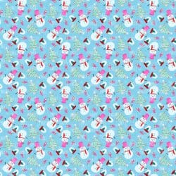 Bright Christmas Snowmen seamless (vinyl)