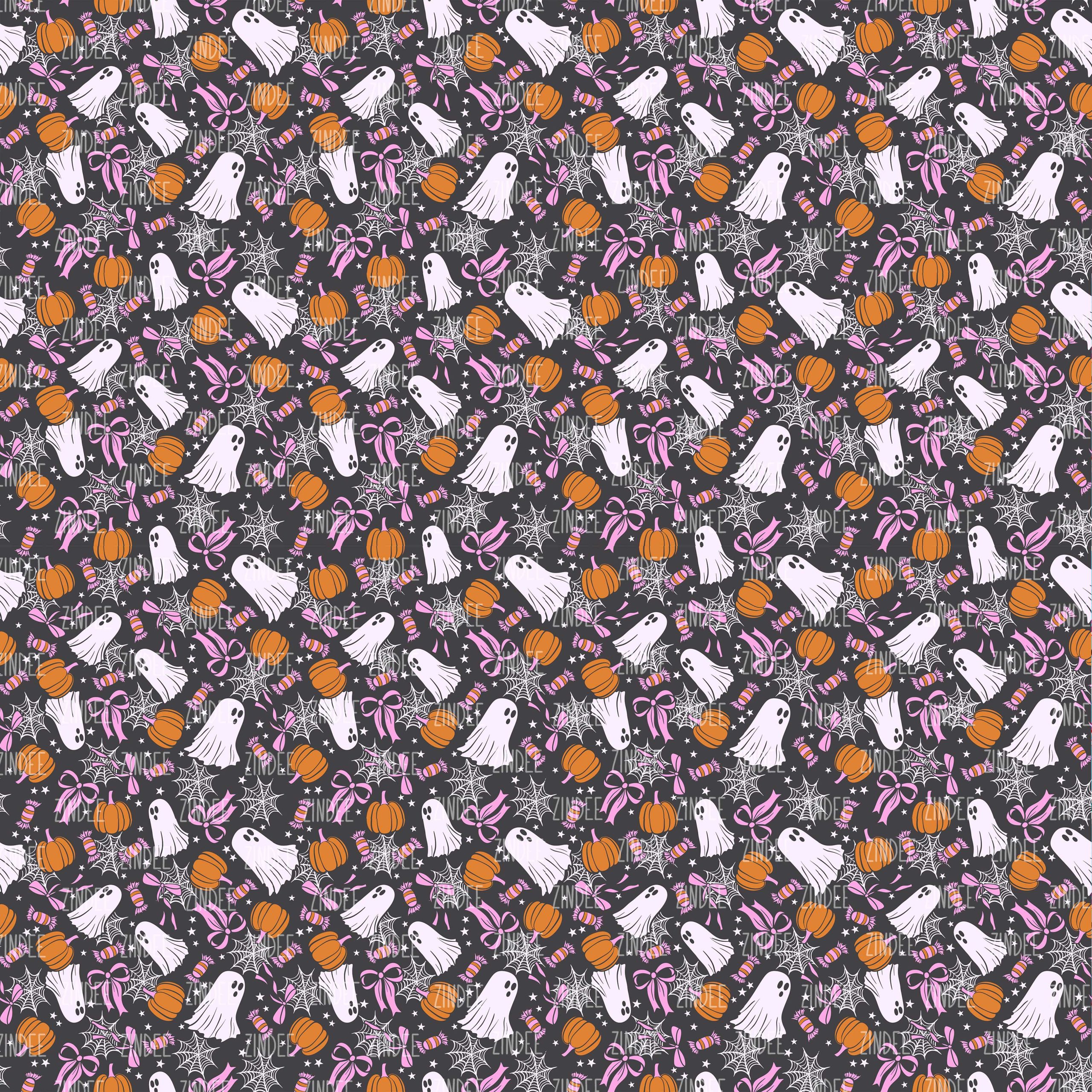 Coquette Bow Ghost seamless (vinyl)